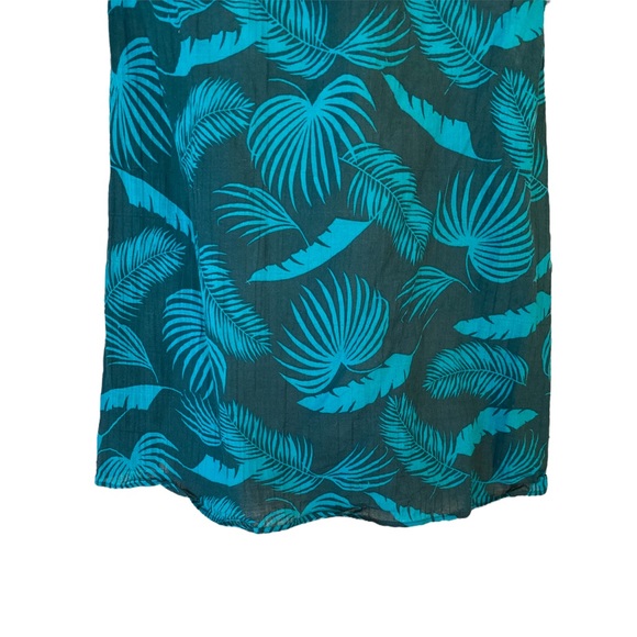 Boden Hettie Double Ruffle Pompom Top in Woodland Green Jungle Palm - 10 - Picture 10 of 15